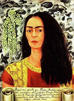 Self Portrait Prints: Self-portrait with Loose Hair; Autorretrato con Pelo Suelto