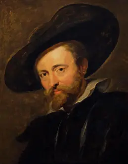 Belgium Prints: Self-Portrait, by Peter Paul Rubens, Rubenshuis, Antwerp, Belgium, Europe