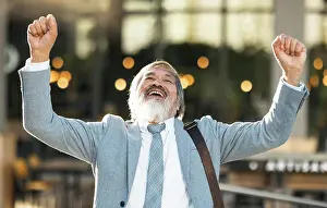 Good Prints: Senior businessman with success