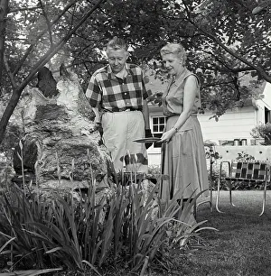 Older Adults Prints: Senior couple at picnic