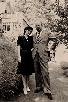 1946 Prints: Sergei Prokofiev and his second wife, Mira Mendelson, Anonymous