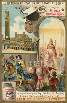 Italienisch Prints: Serie berühmte italienische Rathäuser
