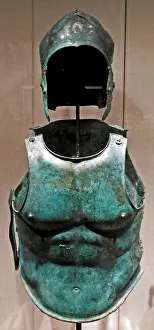 Armor Prints: Set of bronze armor, Greek, South Italian, Apulian, ca. 330 B.C