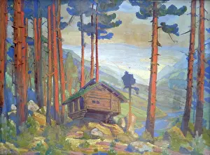 Writer Prints: Set design for the theatre production of 'Peer Gynt' titled Solveig Song by Nicholas Roerich