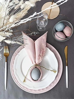 Tablecloth Prints: Setting Happy Christian Easter table
