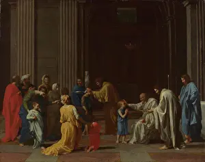 Sacrament Prints: Seven Sacraments: Confirmation by Poussin