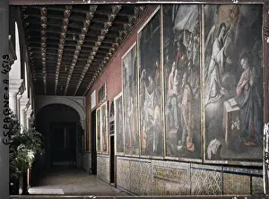 Cloister Prints: Seville, Spain a gallery of the Grand Cloître with unidentified works