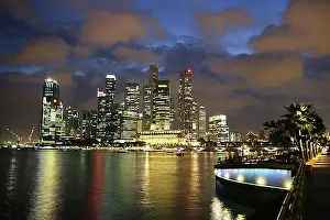 Luminous Prints: SGP, Singapore: City Skyline. |