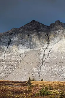 Pass Prints: shadow of a cloud on a mountain, jasper alberta canada