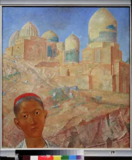 Art Nouveau Prints: The Shah-i-Zinda. Samarkand by Petrov-Vodkin