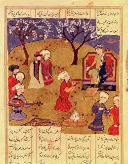 Middle Ages Prints: Shahnameh. The Book of Kings. 16th c