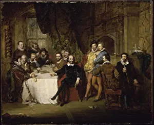 Parties Prints: Shakespeare and his Friends at the Mermaid Tavern 1850 John Faed (1820-1902/British)