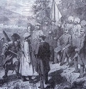 Surrender Prints: Shamil's surrender in the Gunib village