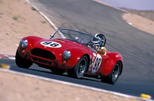 Curve Prints: Shelby Cobra 427 1965 #98 Bob Bondurant driver red curve 1960s race car street