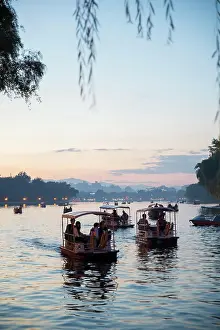 Capital Cities Prints: Shichaha lake, Xicheng district, Beijing, China, Asia