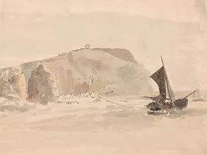 Shipwreck off the Needles, Isle of Wight
