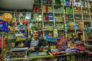 Color Images Prints: Shop interior, Casablanca, , Morocco