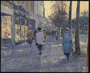 Impressionism Prints: Shopping in the Promenade (Afternoon)