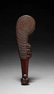 Designs Prints: Short Club (Wahaika), mid 1800s