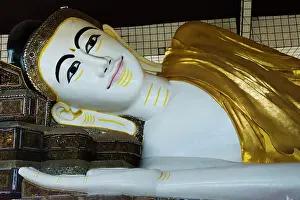 Buddhist Prints: Shwethalyaung Buddha (Reclining Buddha)