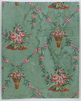 1780 Prints: Sidewall, Block-printed on handmade paper