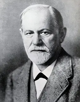 Psychologist Prints: Sigmund Freud (1856 - 23 September 1939); Austrian neurologist and the founder of psychoanalysis