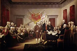 Tablecloth Prints: Signing the Declaration of Independence John Trumbull (1756-1843/American) United States Capitol