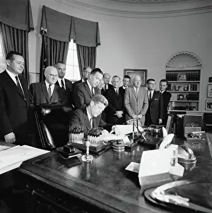 Bill Prints: Bill signing - H.R. 11974 Public Law 87-701