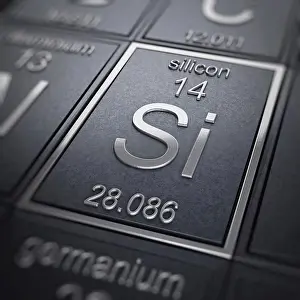 Metallic Prints: Silicon (Chemical Element)