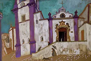 Countries Prints: Silvas, Portugal 2003 Josephine Trotter (b.1940/British) Gouache