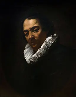 Noir Prints: Simon Vouet; French; Paris 1590-1649 Paris; Portrait of a Gentleman; ca