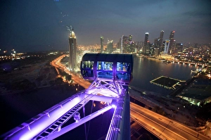 Amusement Ride Prints: The Singapore Flyer, a 42 story high observation wheel