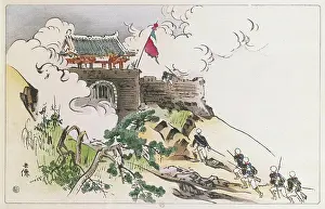 Korea Prints: Sino-Japanese War (1894-95). Battle