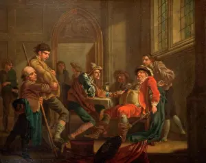 Literature Prints: Sir John Falstaff Raising Recruits, 1765
