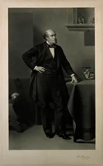 William Prints: Sir William Fergusson. Mezzotint by F. Joubert after R. Lehmann, 1874