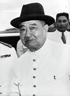 1953 Prints: Sisavang Vong, King of Laos Laos is one of the three Indo-China States of French Indochina