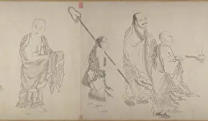 Luminous Prints: The Sixteen Luohans 16th century Attributed to Qiu Ying Chinese Best known for his paintings rendered in brilliant