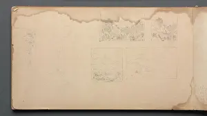 Sketchbook, page 39: Maine Landscape Vignittes, 1859. Sanford Robinson Gifford (American, 1823-1880). Graphite;