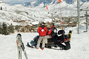 Patrol Prints: Ski Patrol. Colorado, Snowmass. Ski Resort
