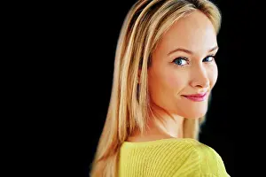 Shine Prints: Skincare, space or portrait of happy woman in studio isolated on black background for mockup