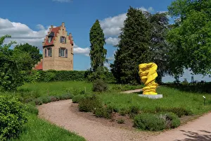 Kapelle Prints: Skulpturen von Tony Cragg auf der Rosenhöhe in Darmstadt *** Sculptures from Tony Cragg at the Rose height in Darmstadt