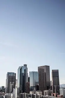 City Scape Prints: Skyline against Blue Sky, Los Angeles, California, USA