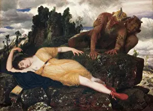 Mystery Prints: Sleeping Diana by Arnold Bocklin