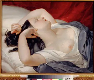 Erotic Prints: Sleeping Italian Woman by Pluchart