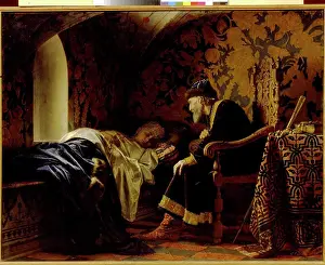 Tableware Prints: Sleeping man by Grigori Semyonovich Sedov