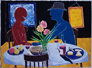 Knife Prints: Slow is Not a Four Letter Word 2004 Erik Slutsky (20th C. Canadian) Mixed media