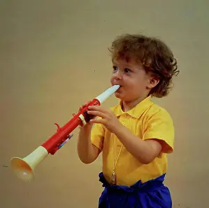 Jacks Prints: Small boy with trumpet, noise doer, noise, clarinet (Tooting)