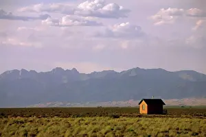 Colorado Prints: Small Cabin on the Plains of Colorado's San Luis Valley