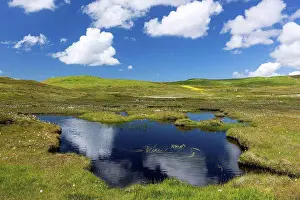 Aspiration Prints: small lake at Skellister, Nesting, Mainland, Scotland, Shetland Islands
