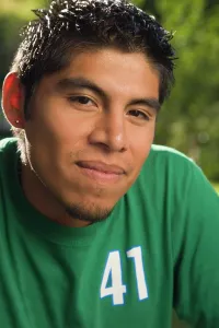 Lighthearted Prints: Smiling Hispanic man